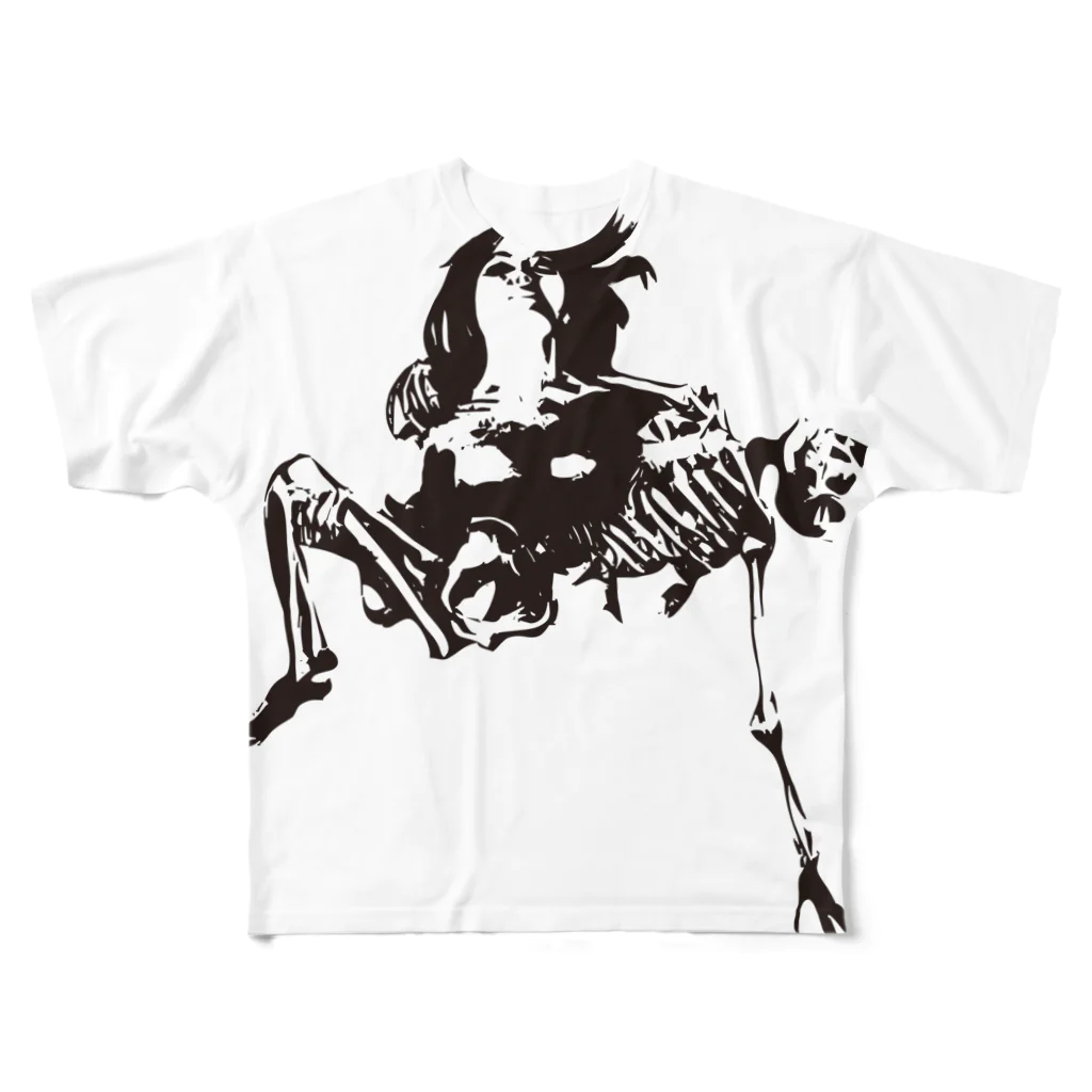 Under HoldのEmbrace Skeleton フルグラフィックTシャツ