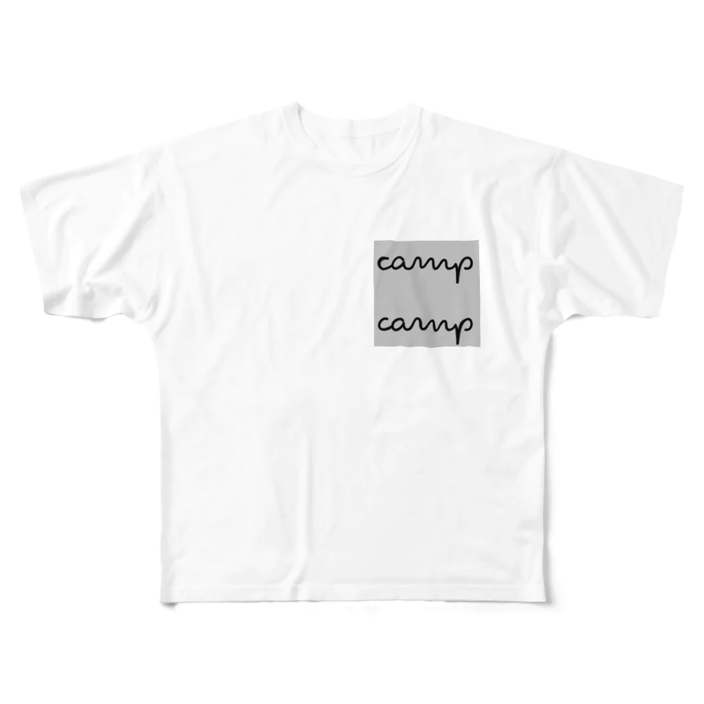 camp campのcamp camp -ロゴ- All-Over Print T-Shirt