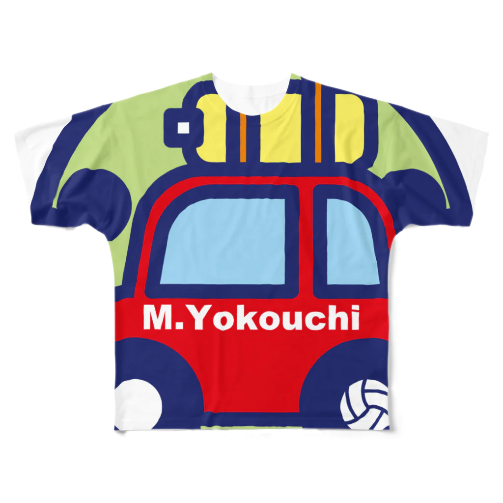 原田専門家のパ紋No.3335 Yokouchi  フルグラフィックTシャツ