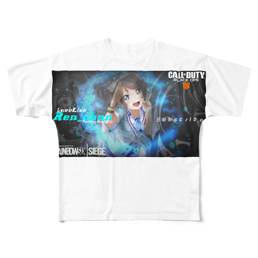 RenIyIiIyのRenIyIiIy Gaming フルグラフィックTシャツ