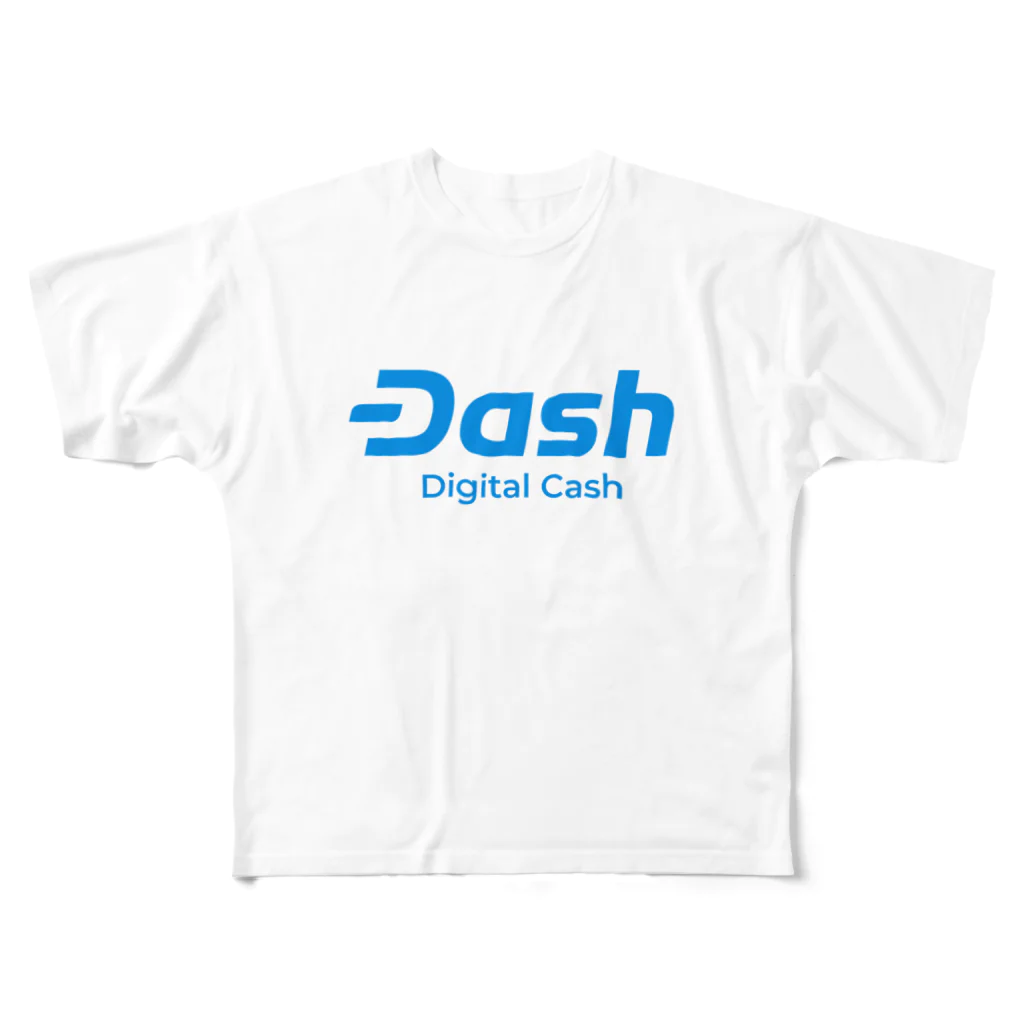 OWLCOIN ショップのDash（ダッシュ） フルグラフィックTシャツ