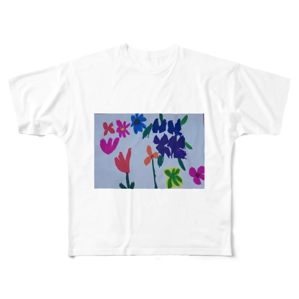 ankimuのお花 フルグラフィックTシャツ