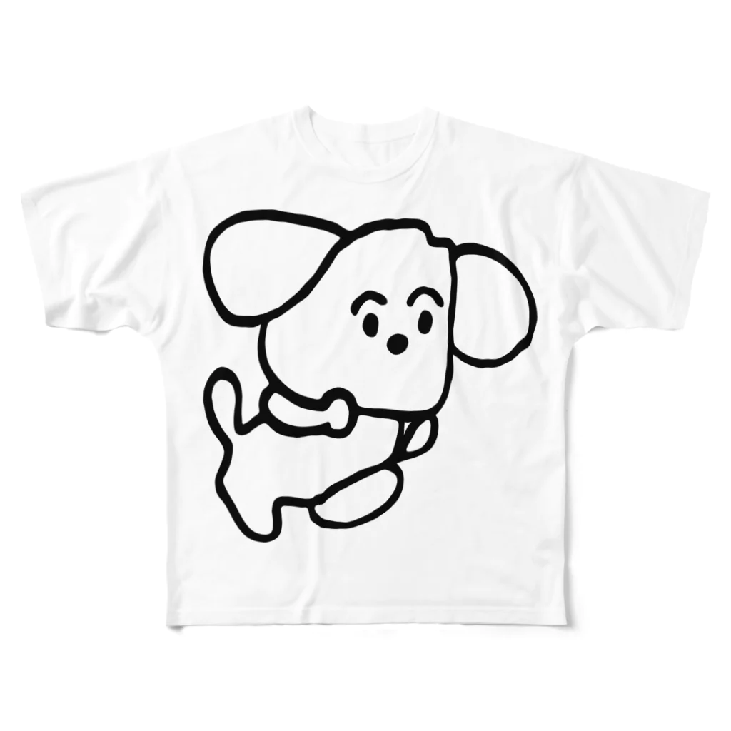 旅する犬の旅する犬 フルグラフィックTシャツ