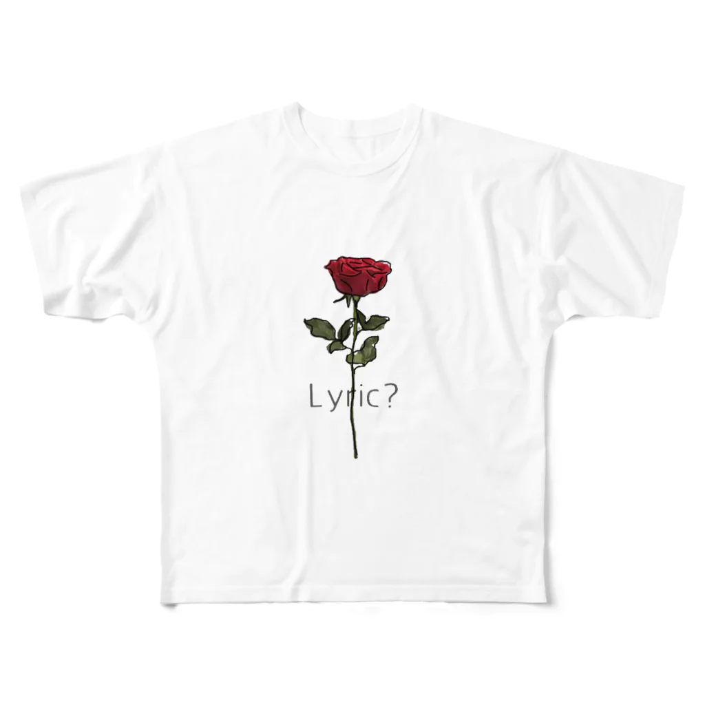 Lyric?  リリックのRose フルグラフィックTシャツ