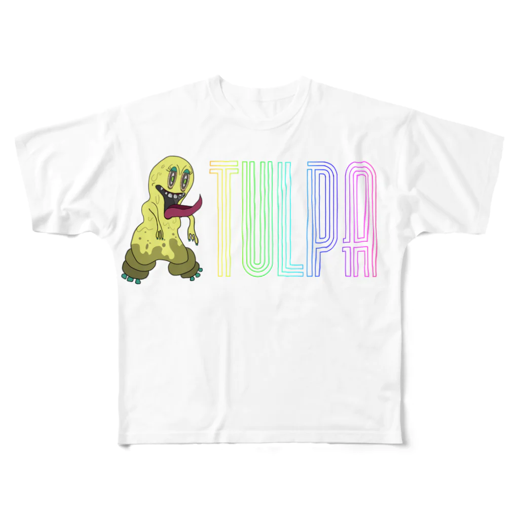 TULPAのTULPA　ラスティくん フルグラフィックTシャツ