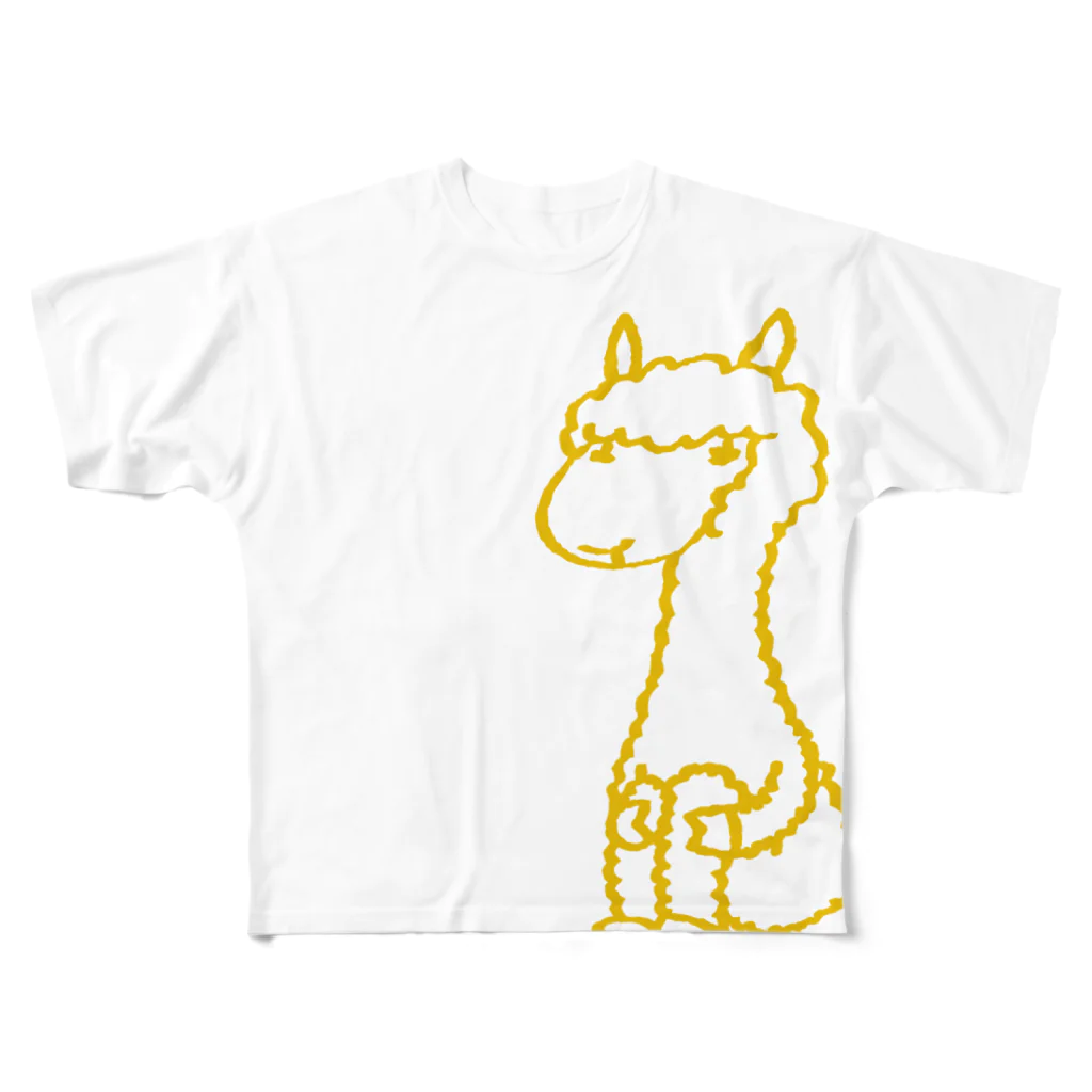 OSUWARe:のアルパカさん All-Over Print T-Shirt