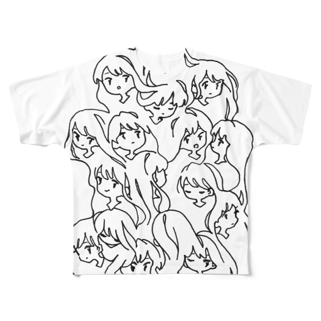 さうての女の子たち All-Over Print T-Shirt