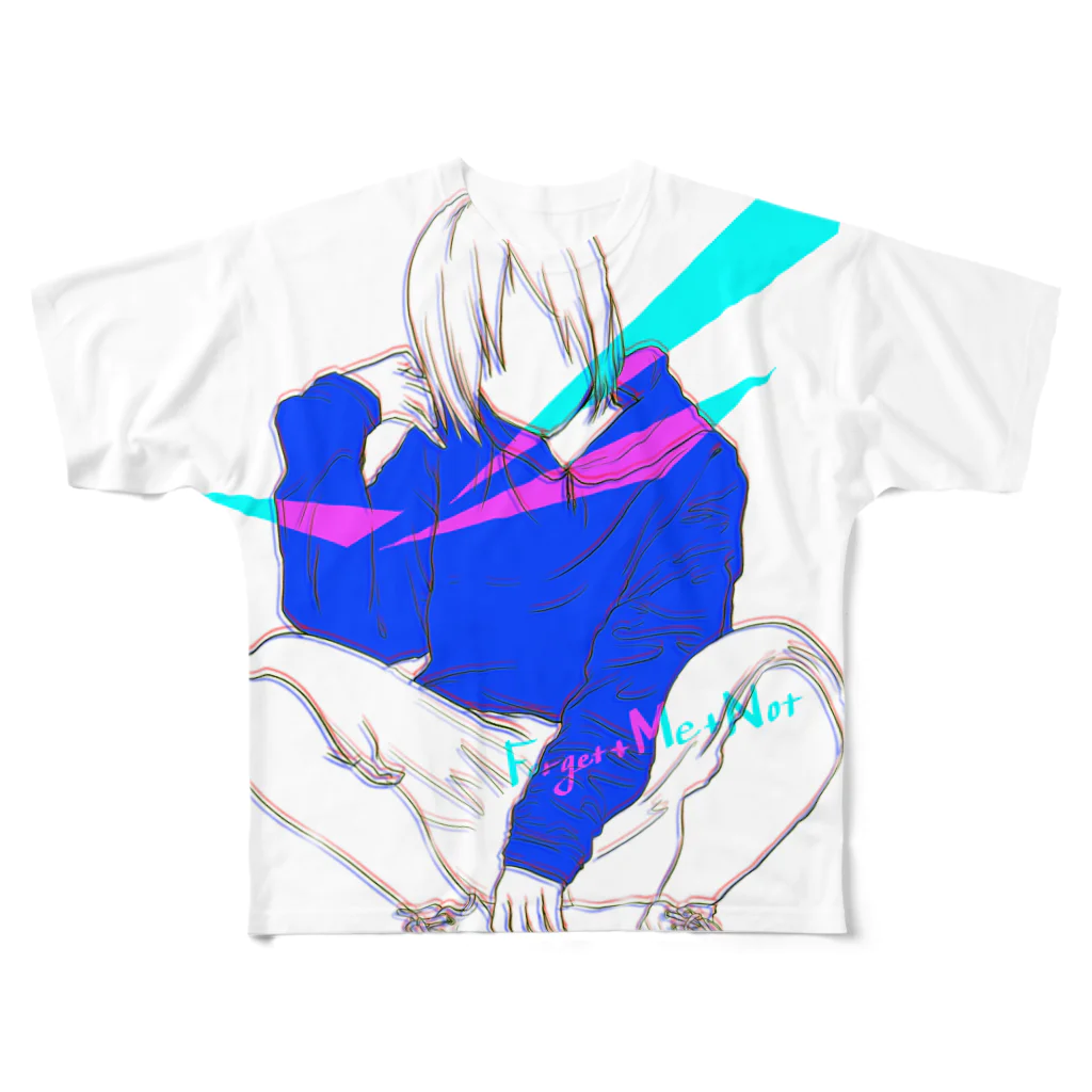 Forget+Me+Notの【My WEAR】ssMk フルグラフィックTシャツ