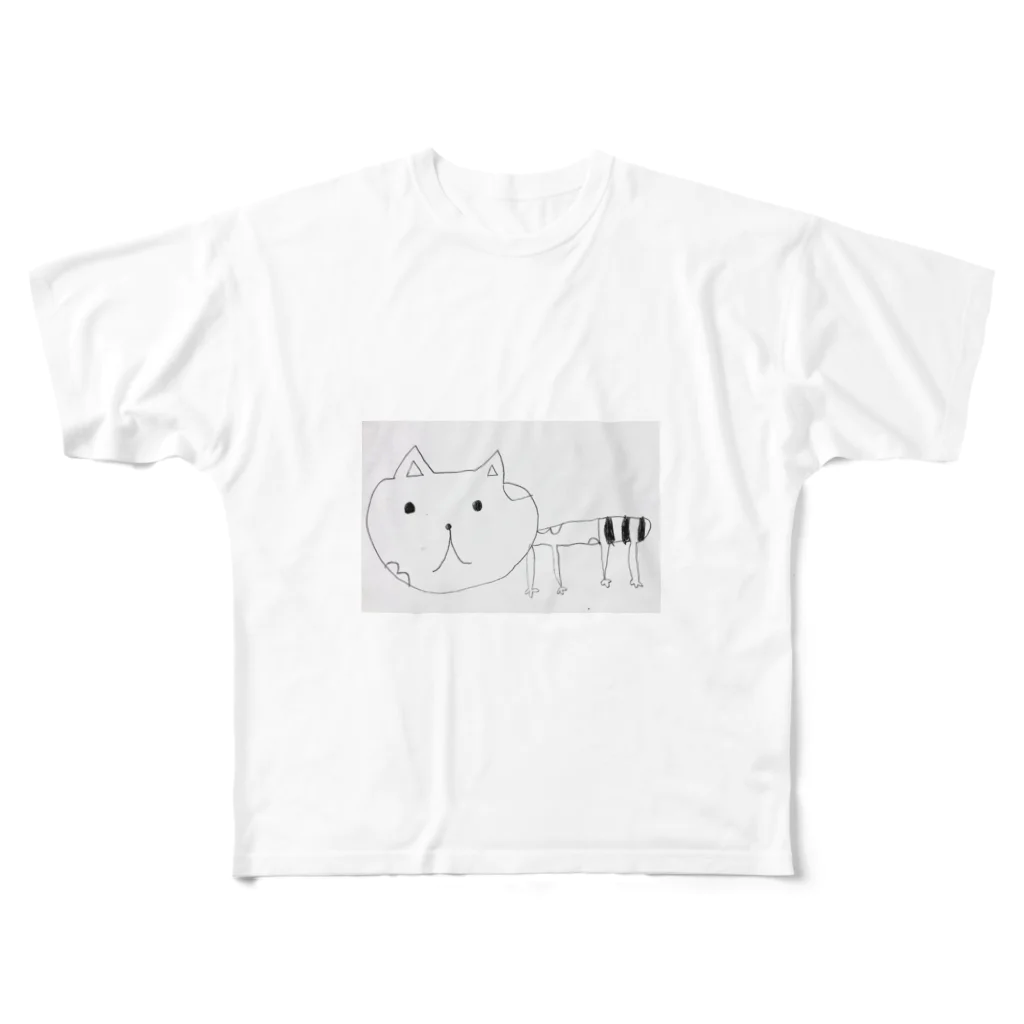 7somenの猫山猫夫さん フルグラフィックTシャツ