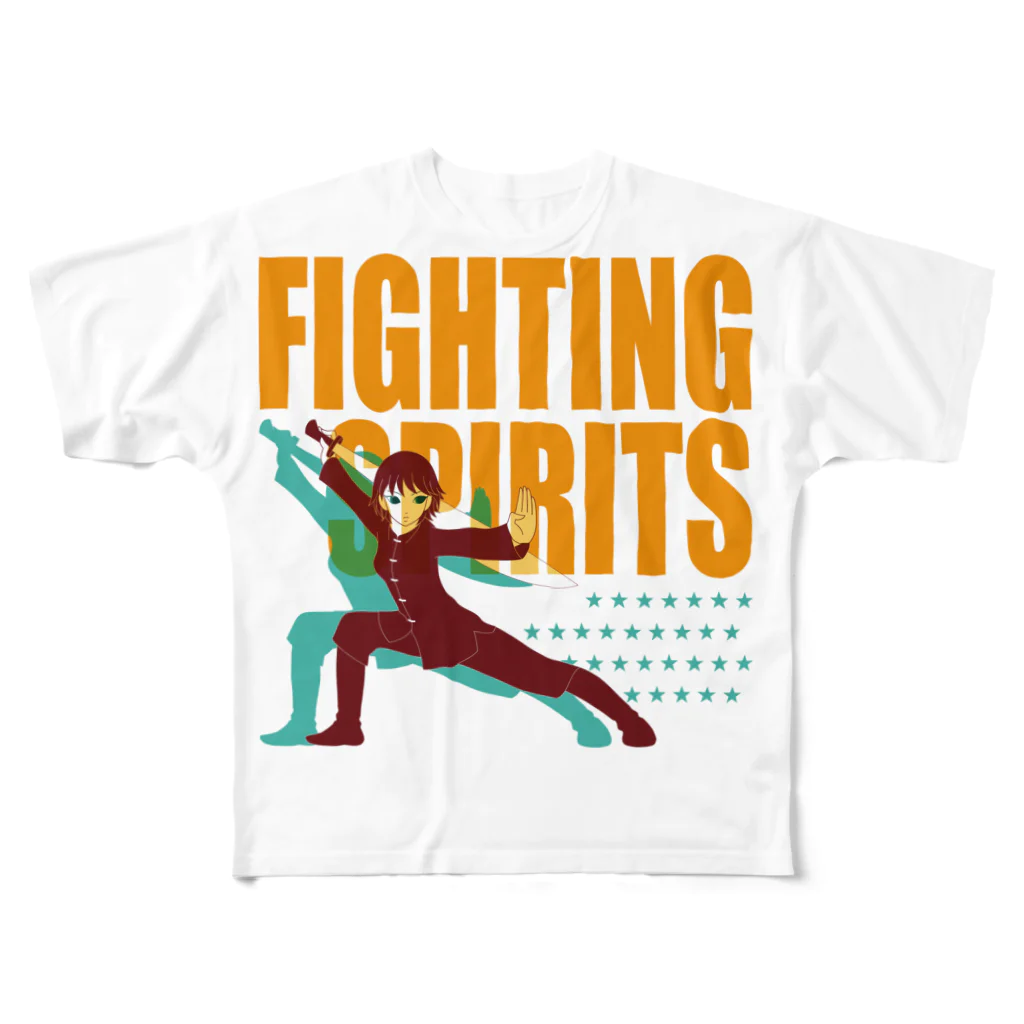 KOHAKUMARUの戦う少女～FIGHTING SPIRITS～ All-Over Print T-Shirt