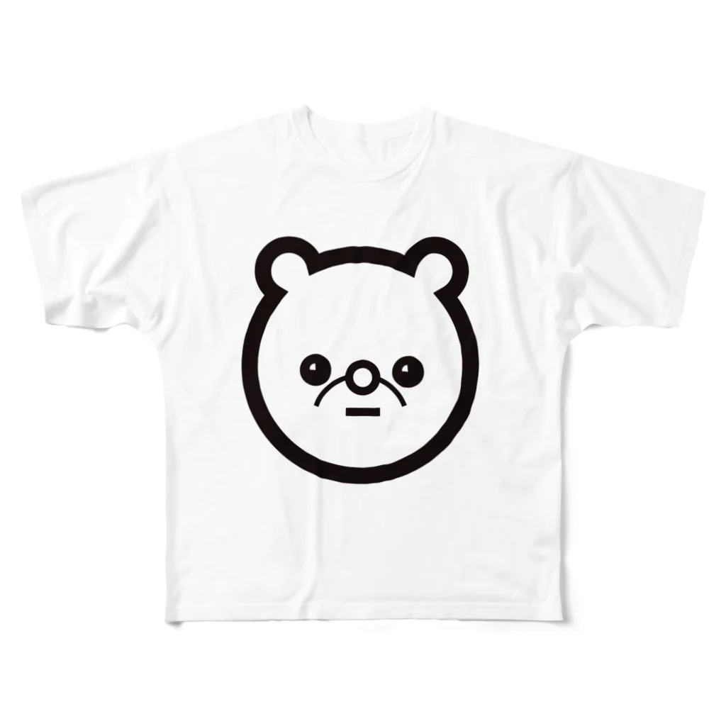 コクリのクマ フルグラフィックTシャツ