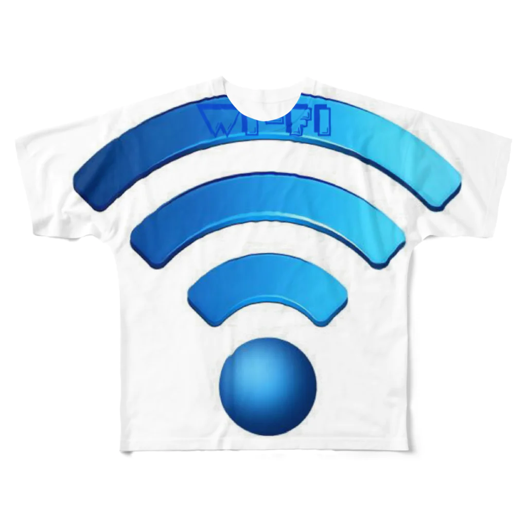 かえるかえるのWi-Fi フルグラフィックTシャツ