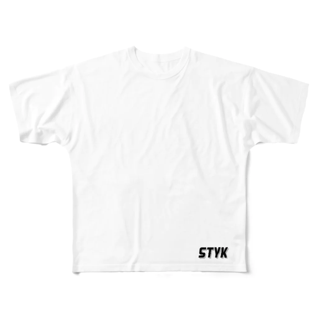 STYKのtrack1 フルグラフィックTシャツ