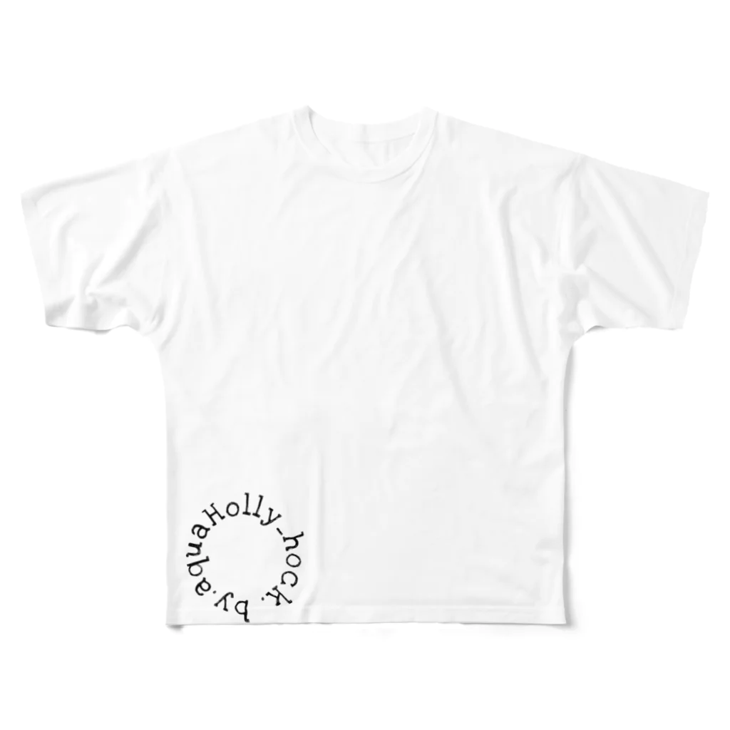 Holly_hock. by.aquaのHolly_hock. by.aqua サークルロゴTシャツ All-Over Print T-Shirt