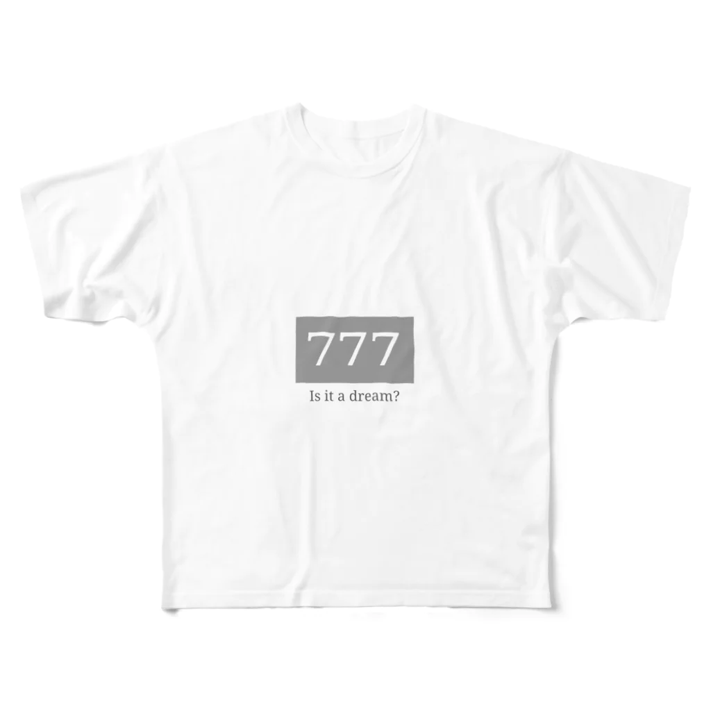 思いついた言葉集めましたのIs it a dream? フルグラフィックTシャツ