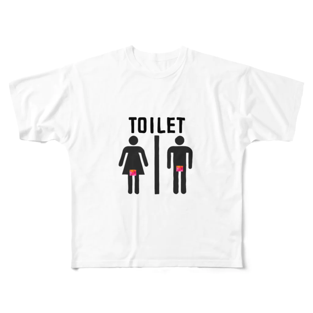 IM_shopの男女兼用 フルグラフィックTシャツ