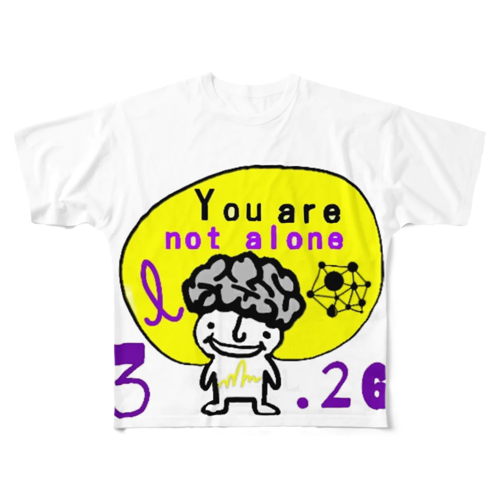 NPO法人 Purple Codeの【数量限定特価】パープルデー記念特価 All-Over Print T-Shirt