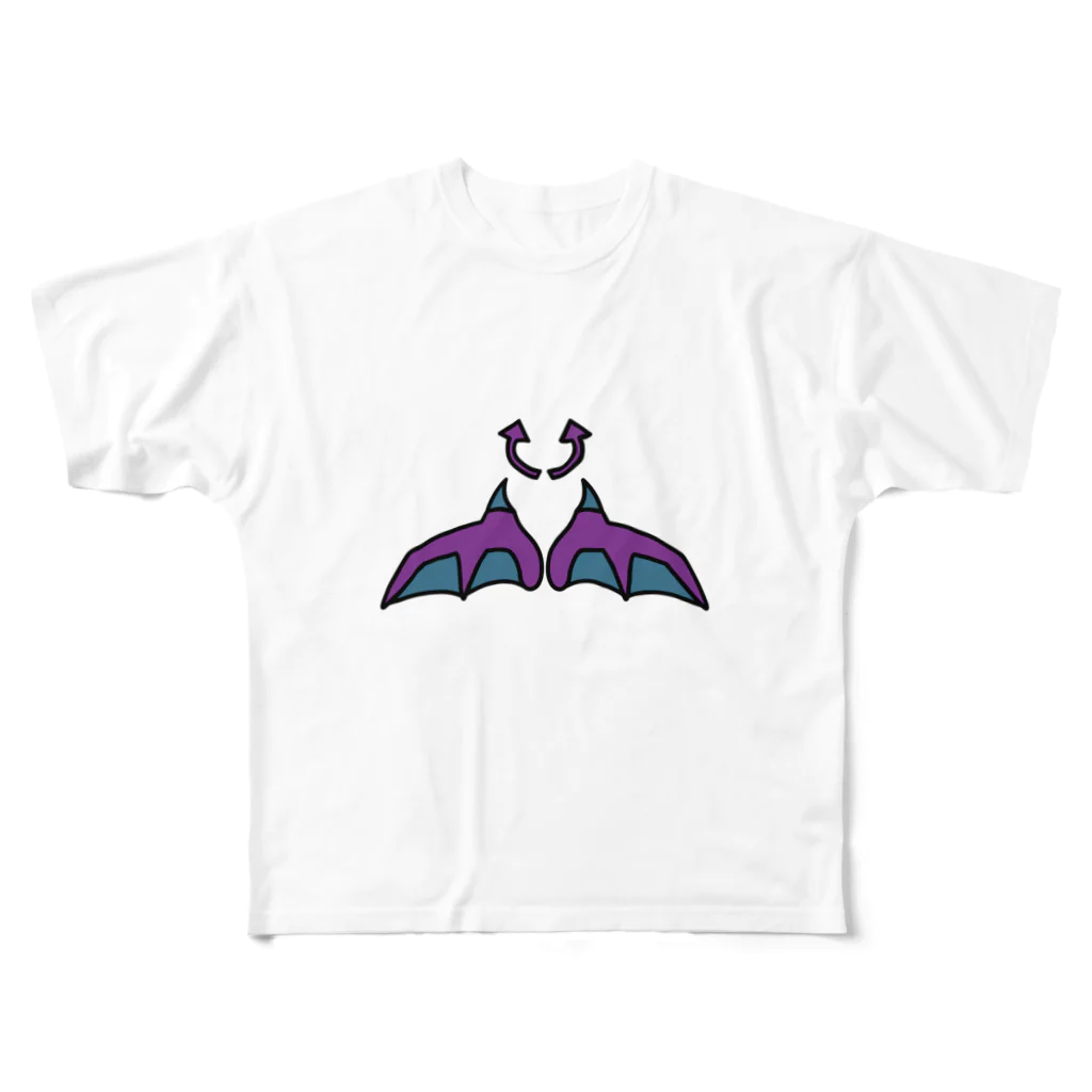 お絵描き看護師の悪魔のグッズ フルグラフィックTシャツ