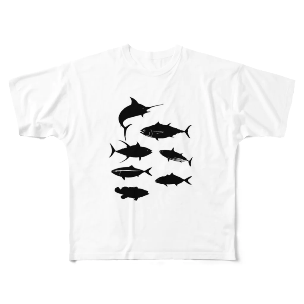 KING FISHERのクロシオノサカナ All-Over Print T-Shirt