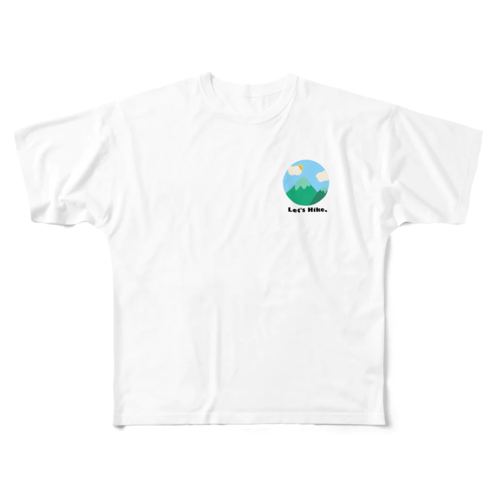 SuperのLET'S HIKE フルグラフィックTシャツ