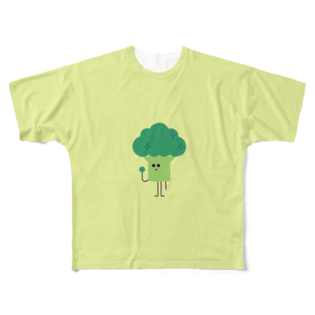 Broccoliのブロッコリー フルグラフィックTシャツ