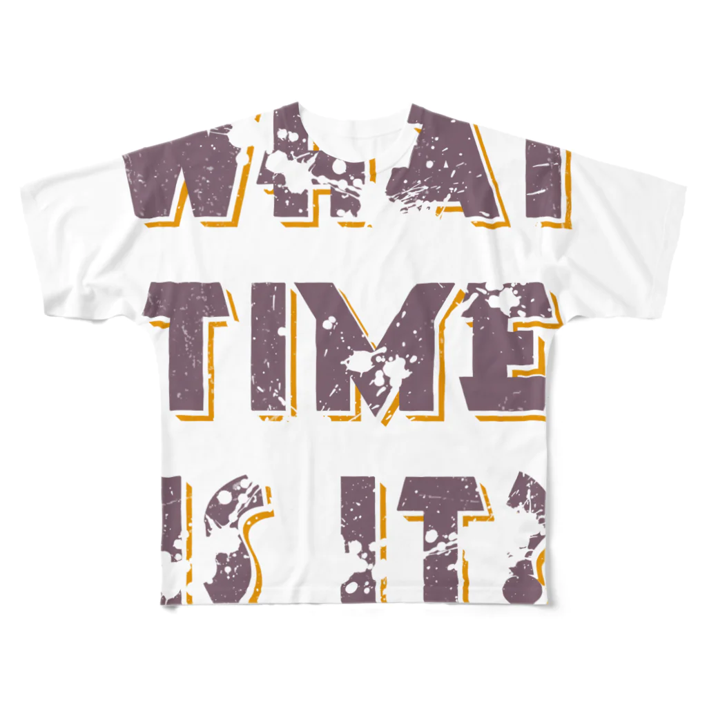 #ハエまーすぃのWHAT TIME IS IT? フルグラフィックTシャツ