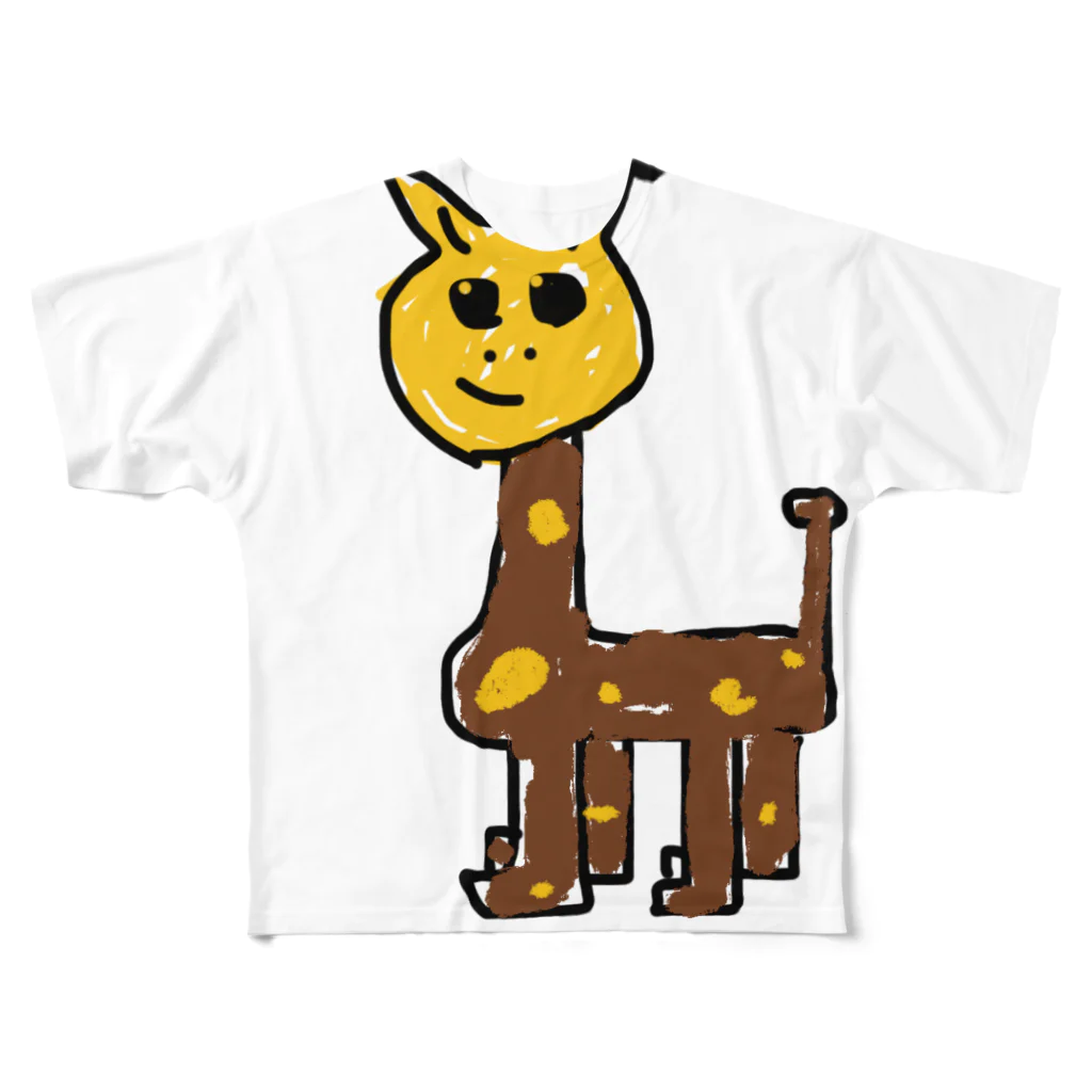 iKのいろんなもの屋さんの顔色の悪いキリン All-Over Print T-Shirt