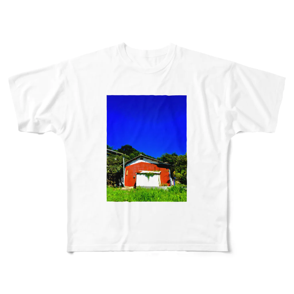 Shingo Murakamiのブルースカイ古民家 All-Over Print T-Shirt