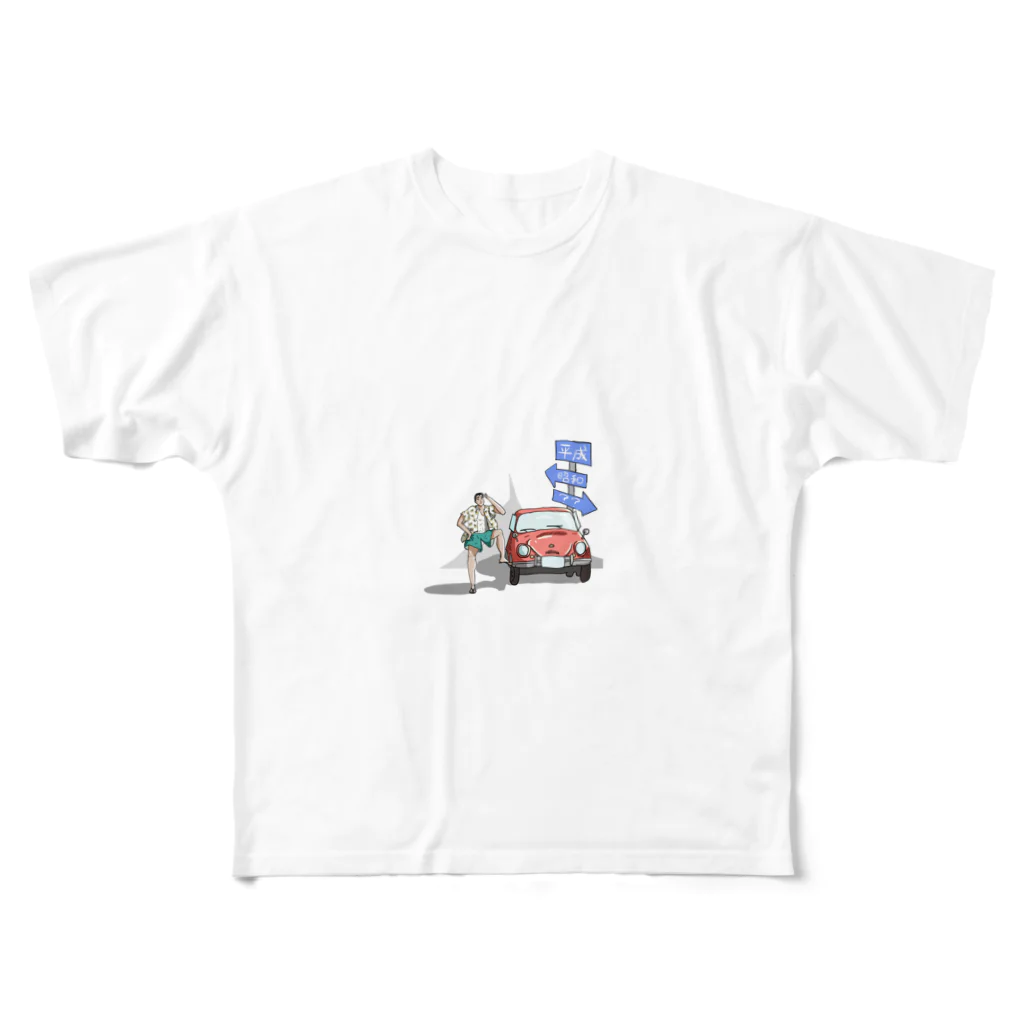 tosboy_artのタイムトラベラー フルグラフィックTシャツ