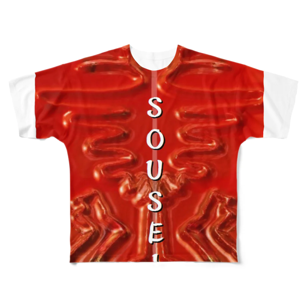 地方創聖ジャスティオージのジャスティオージ・アイテム(ＳＯＵＳＥＩ) フルグラフィックTシャツ