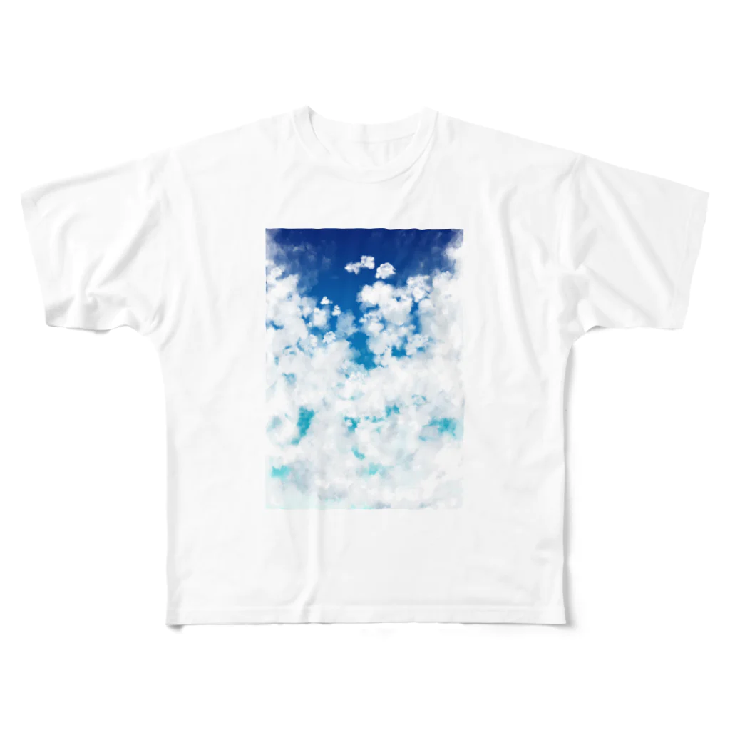 あゆくま✩の心落ち着く空 All-Over Print T-Shirt