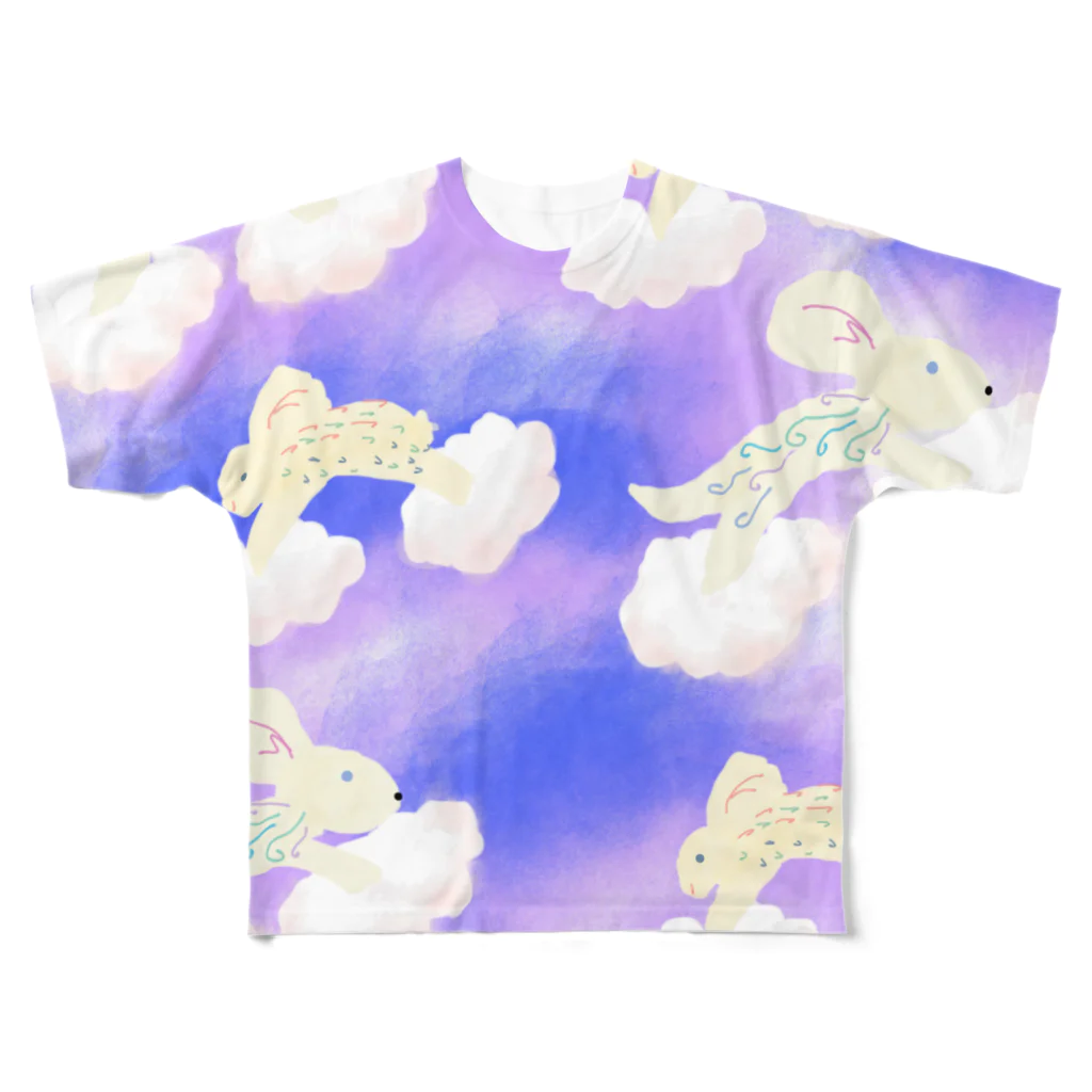 yaiの空飛ぶ動物達💮 All-Over Print T-Shirt