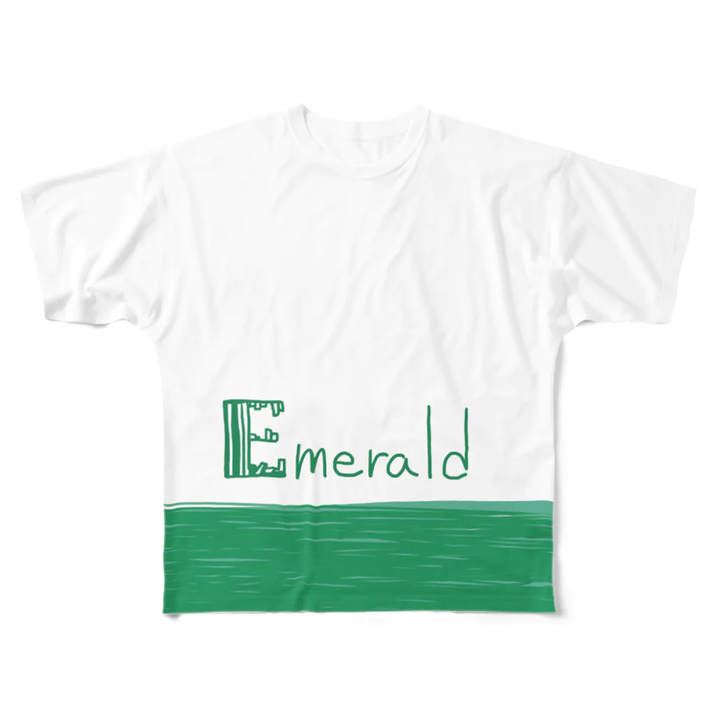 LadybugcolorのEmerald フルグラフィックTシャツ