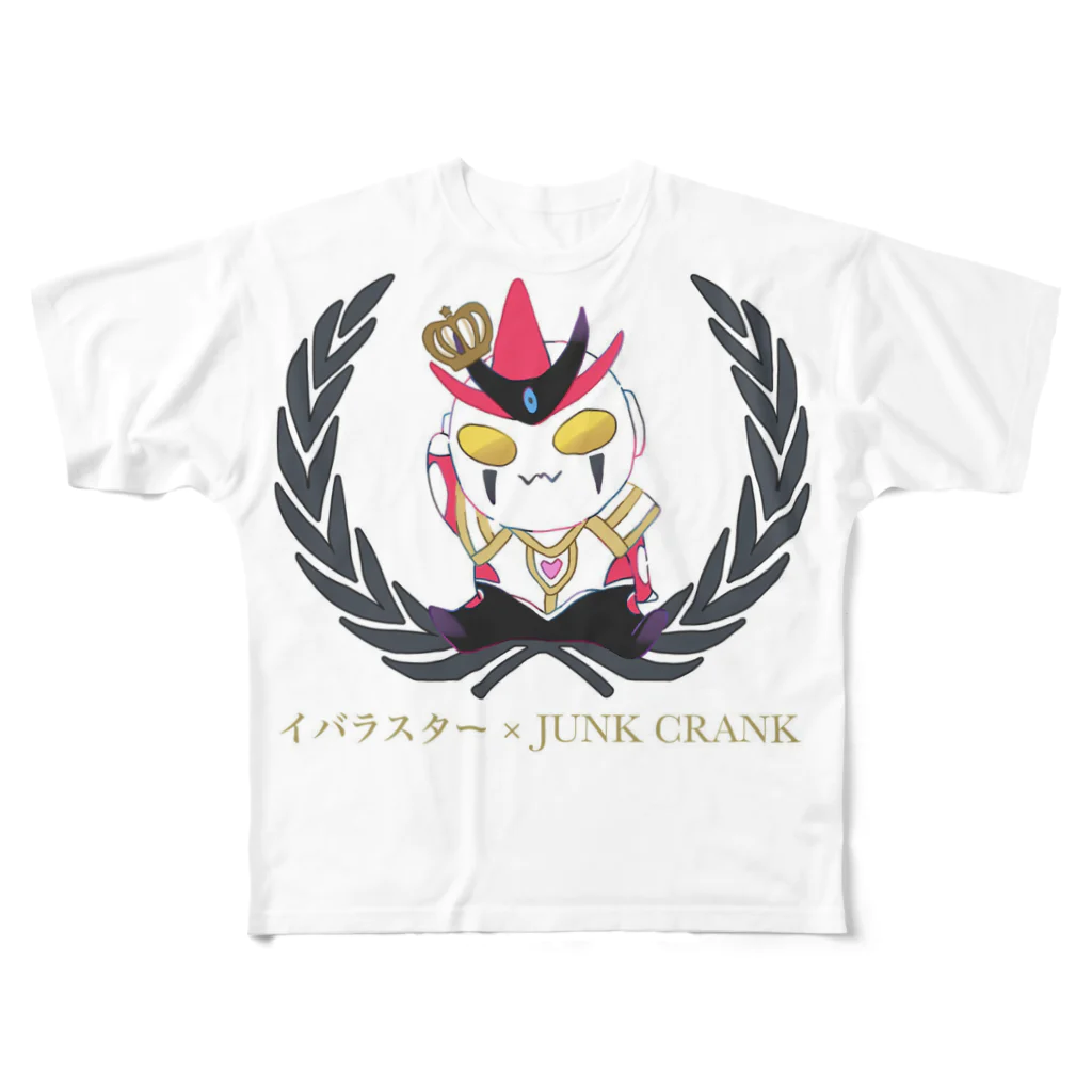 天神獅子イバラスターSHOPのイバラスター×JUNKCRANK Tシャツ フルグラフィックTシャツ