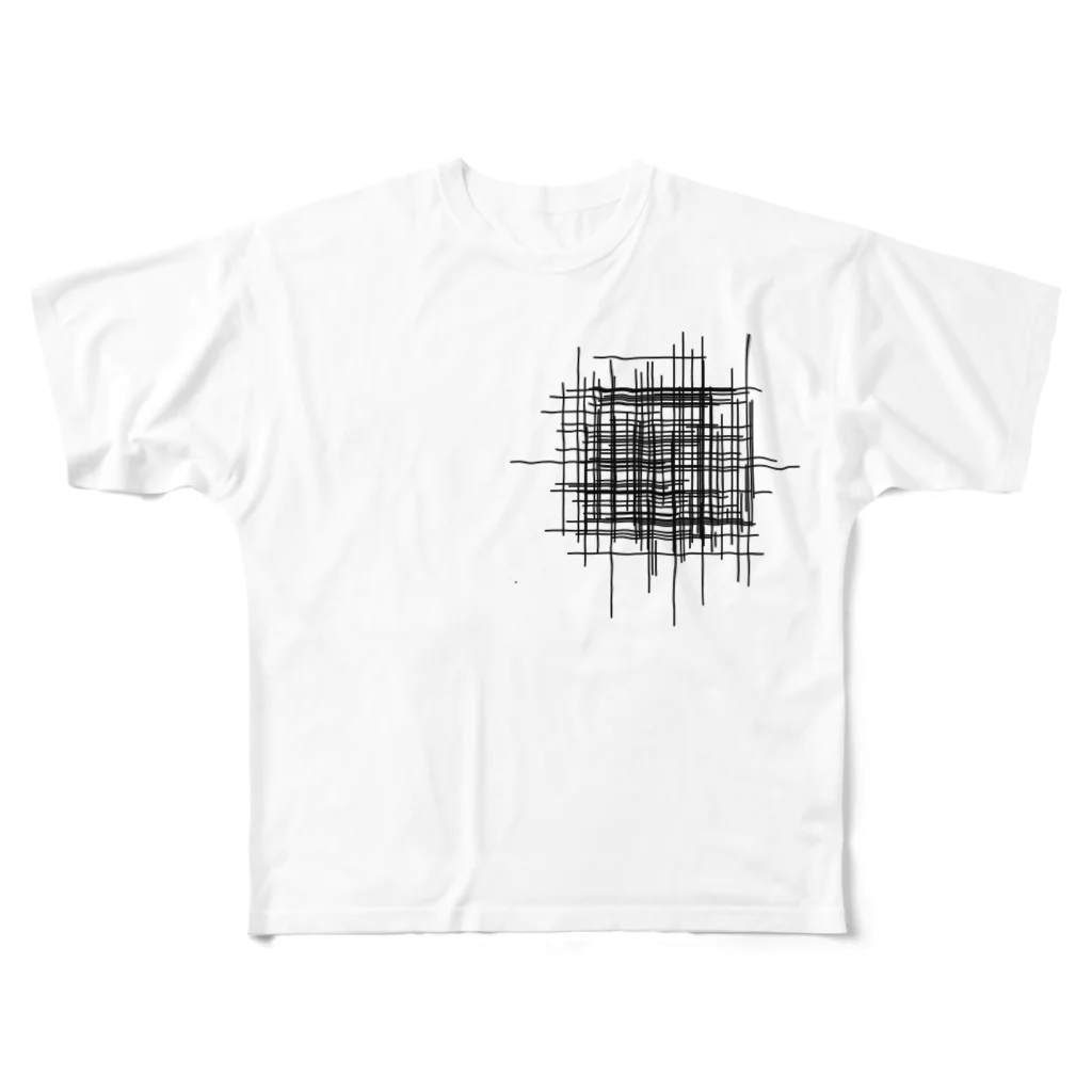 yat_tayのムシャクシャの黒 All-Over Print T-Shirt