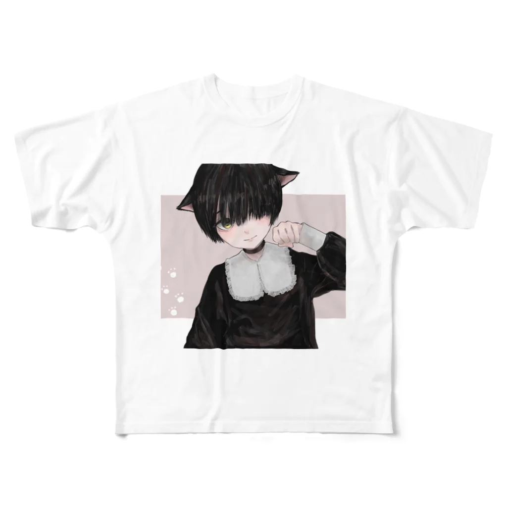 君のにゃーん All-Over Print T-Shirt