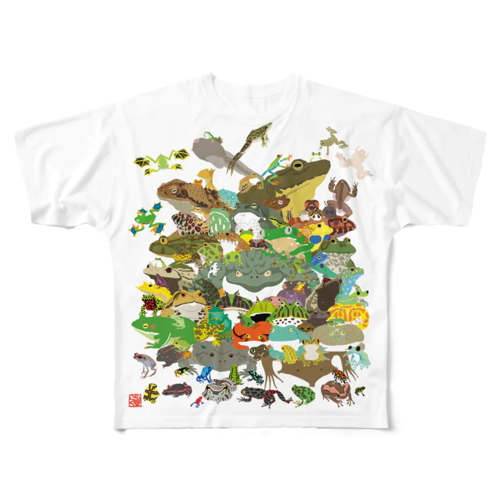 こざいく堂の蛙９９ All-Over Print T-Shirt