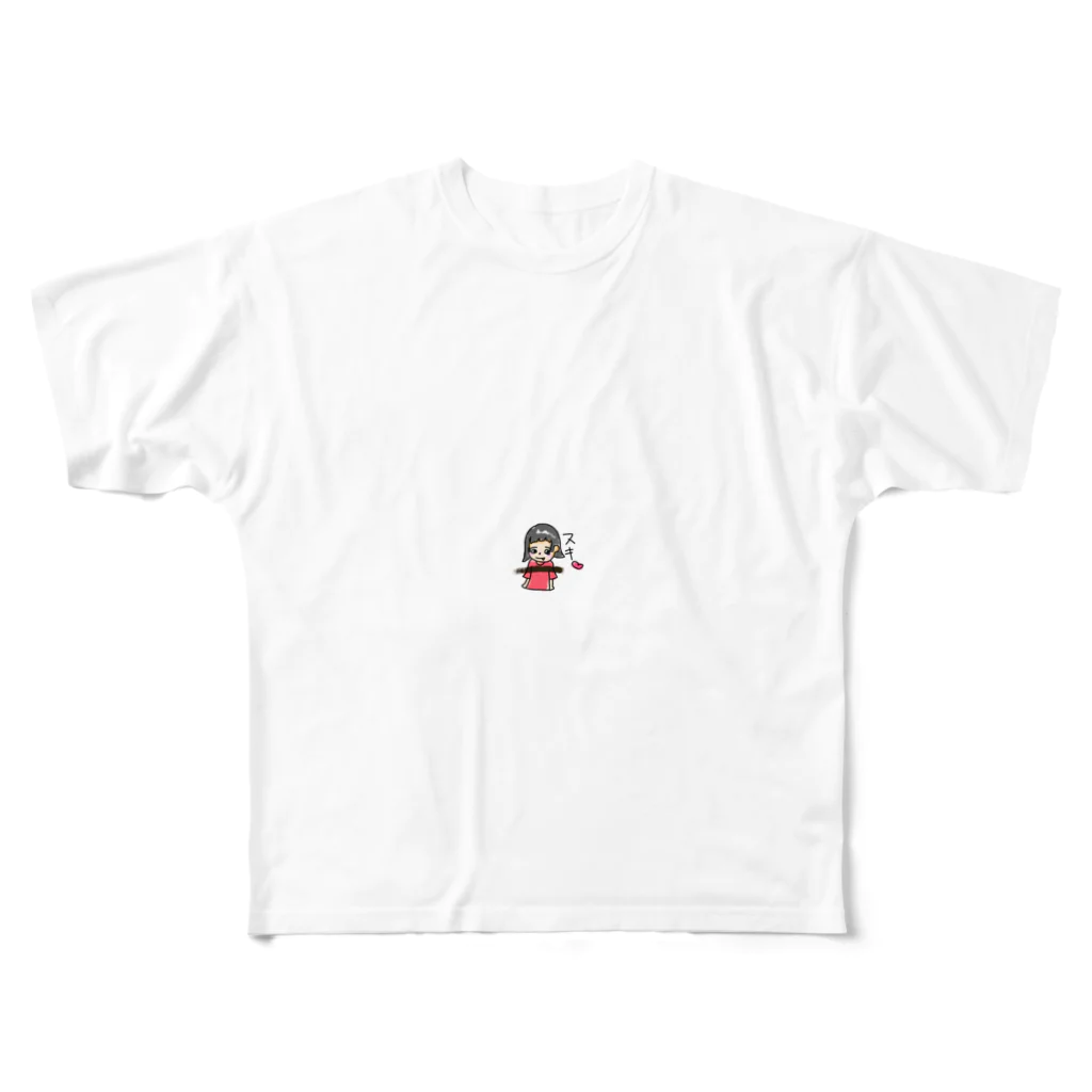 世界観のヤンデレちゃん。 All-Over Print T-Shirt