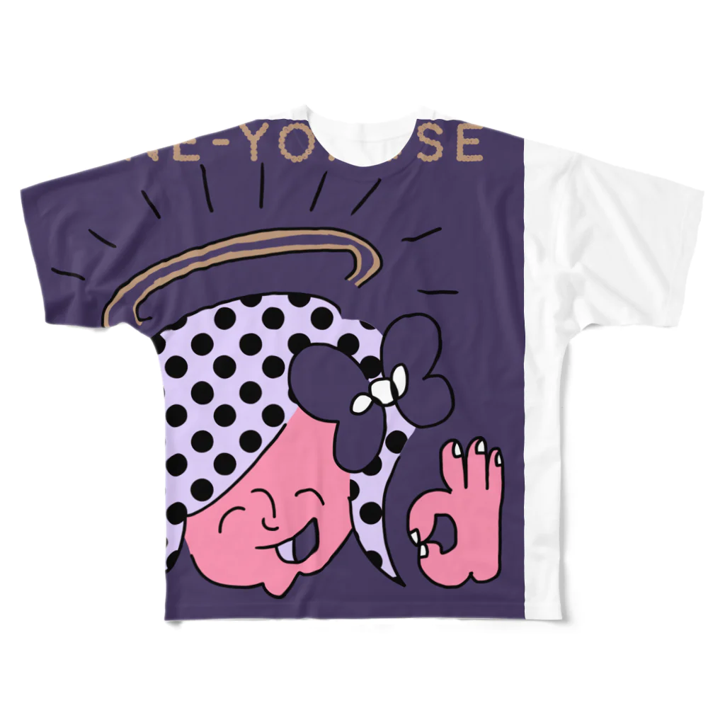 がんばらないちゃんのKANE-YOKOSE NABY フルグラフィックTシャツ