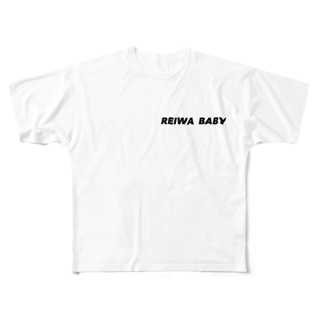 ChimneyのREIWA BABY  令和  赤ちゃん  ベビー フルグラフィックTシャツ