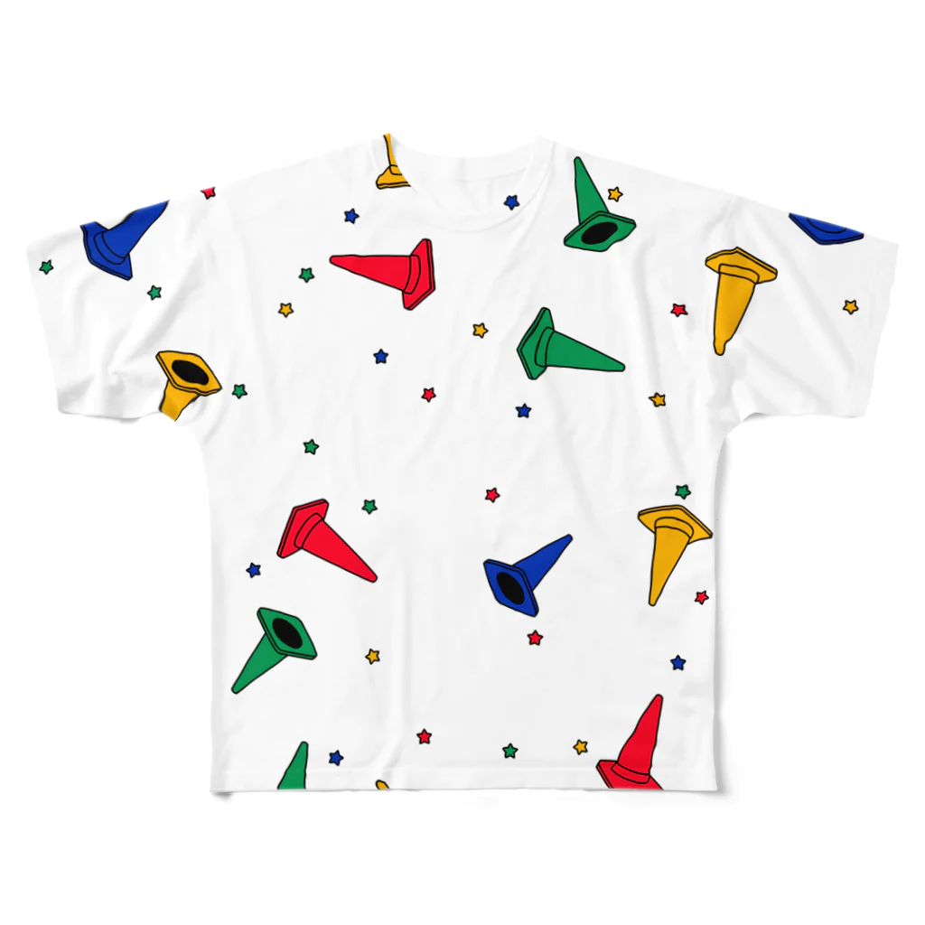 Maison de ecohiikiのパイロン総柄 All-Over Print T-Shirt