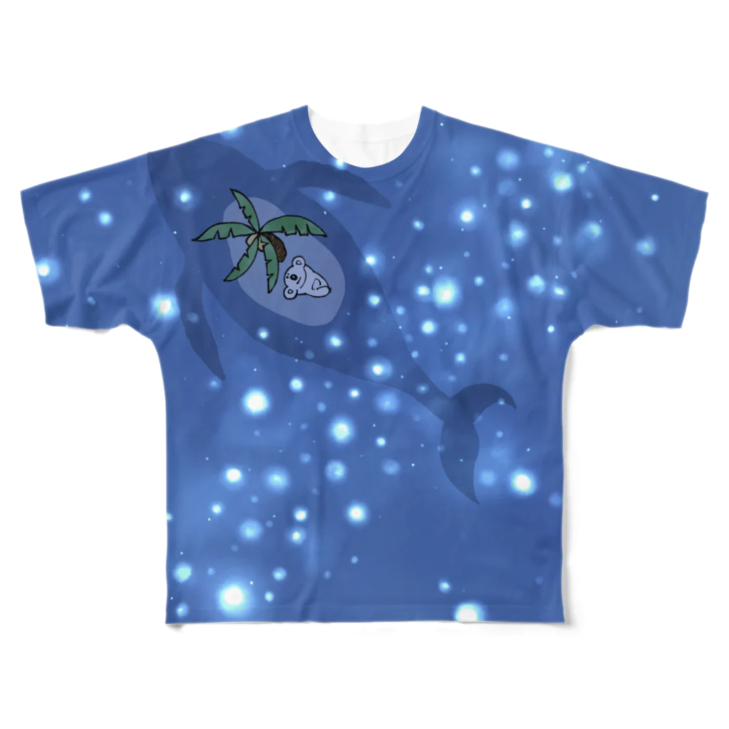 コアラのニキータのニキータとヤシクジラ 星見T All-Over Print T-Shirt