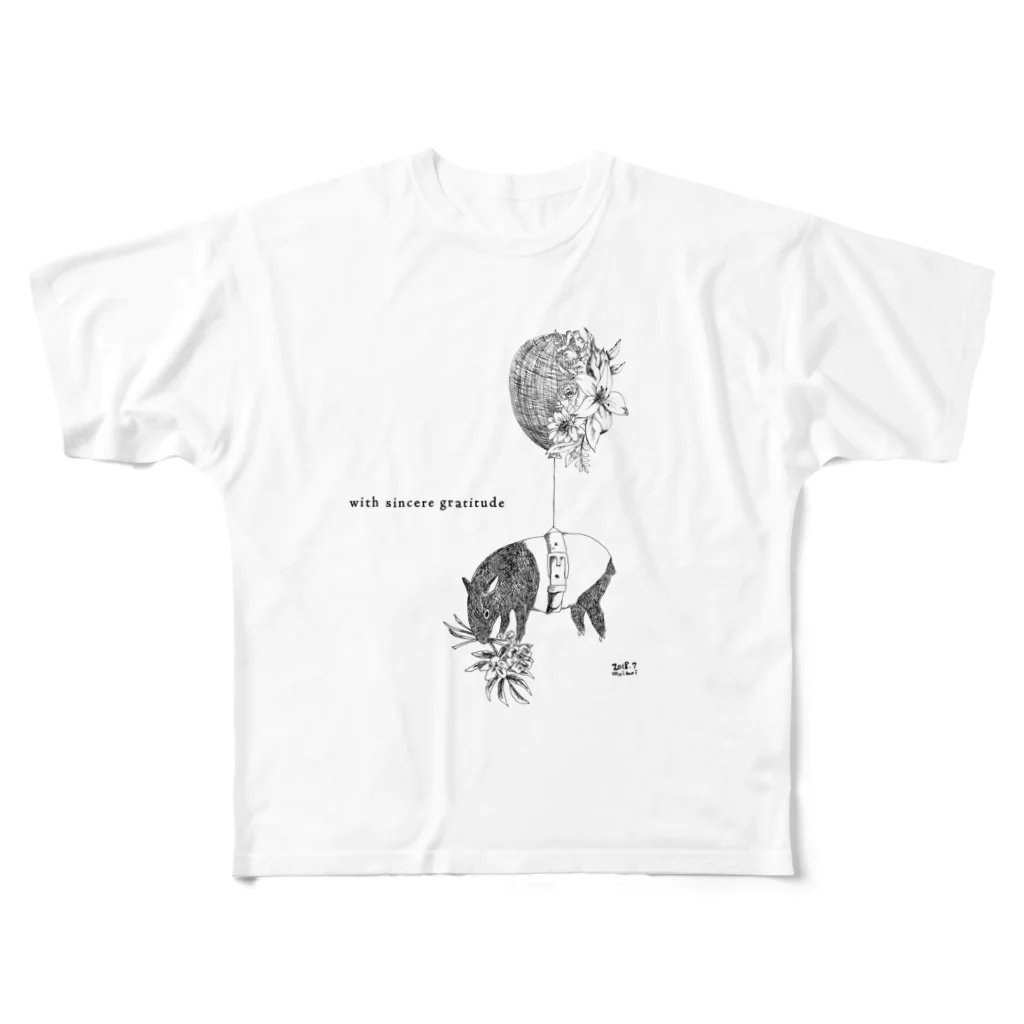 moimoiのふうせんバク All-Over Print T-Shirt