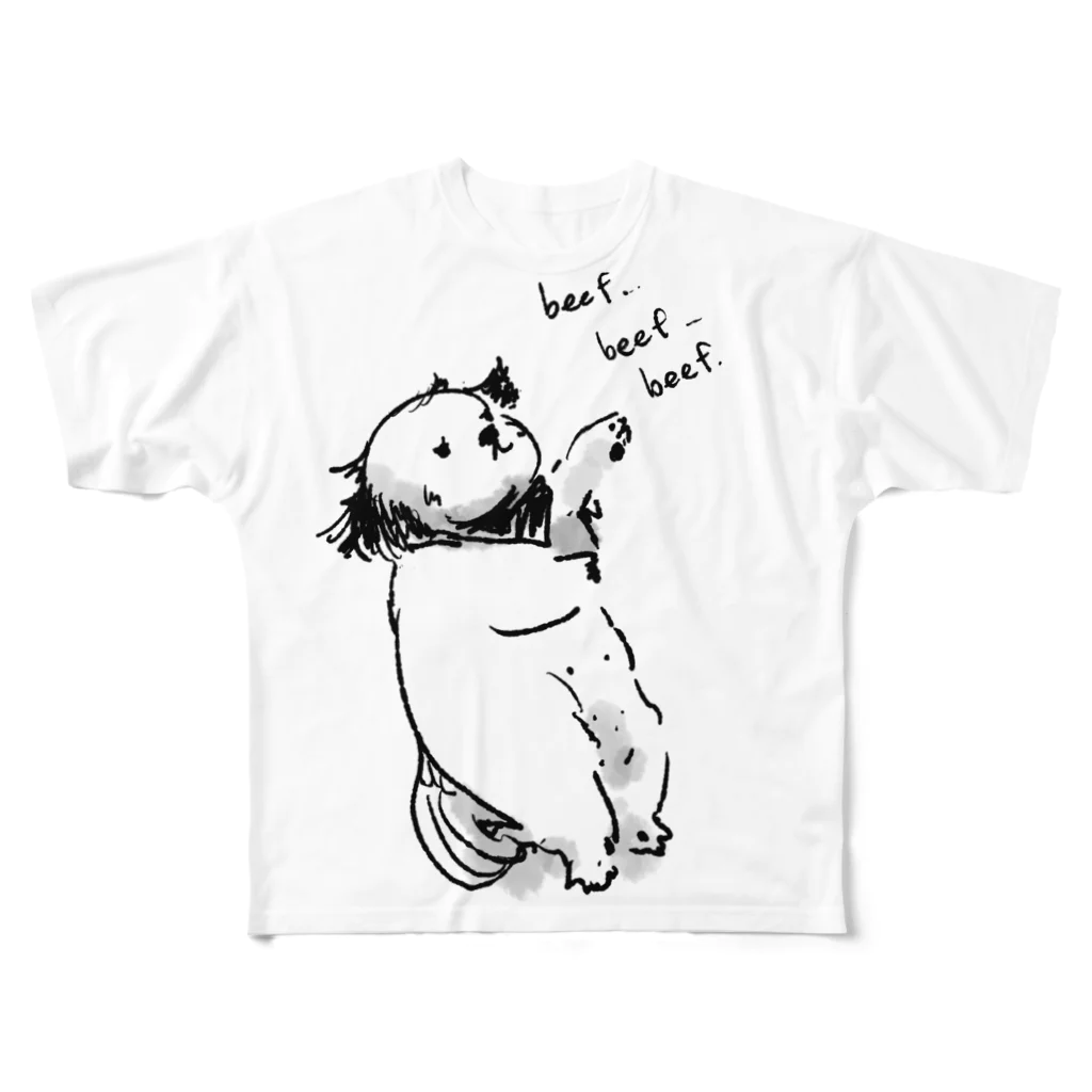 Kajinoのシーズー All-Over Print T-Shirt