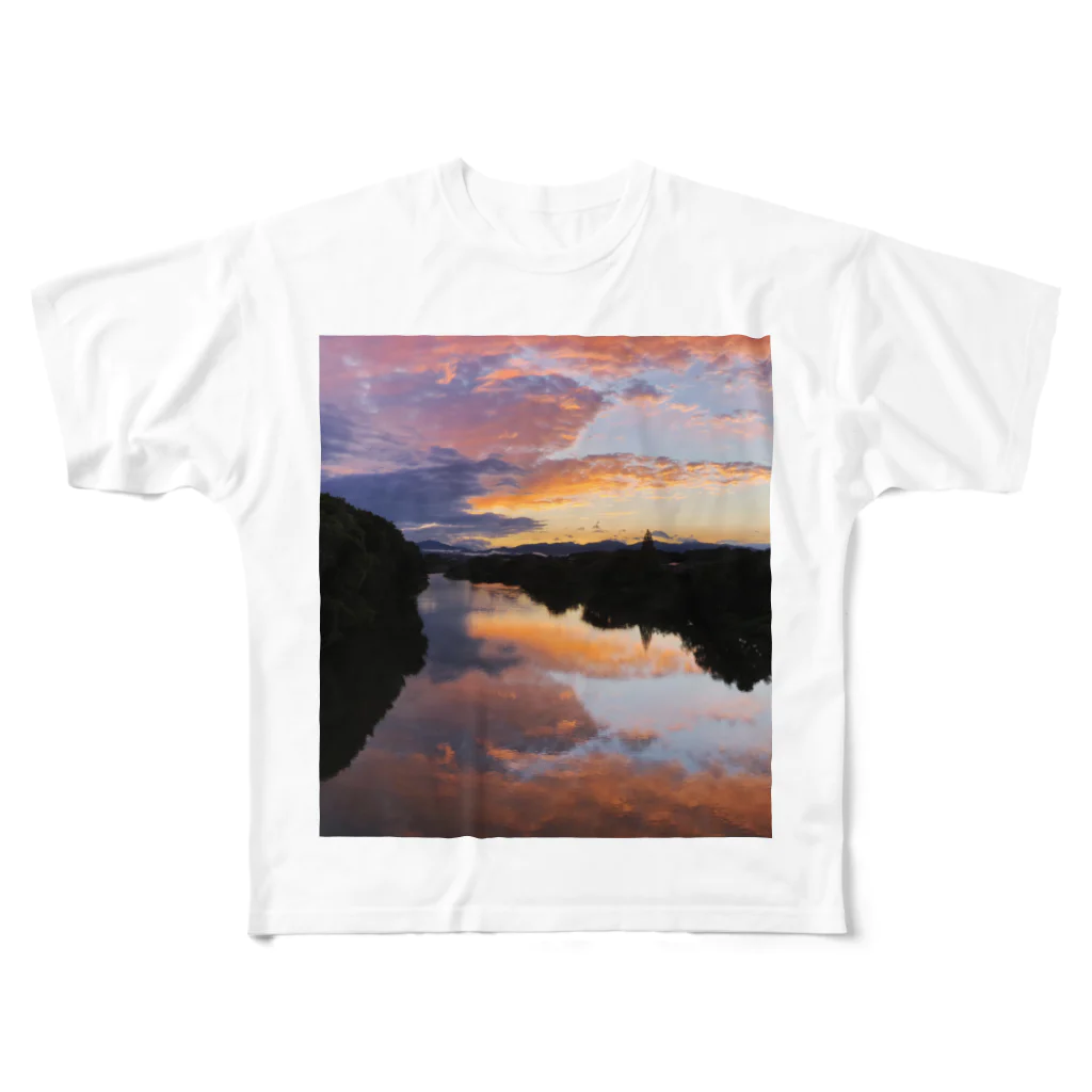 sol_JのIRUMA_River TOYOMIZU All-Over Print T-Shirt