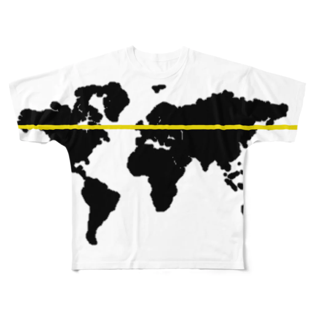 P WORLDのyellow load フルグラフィックTシャツ