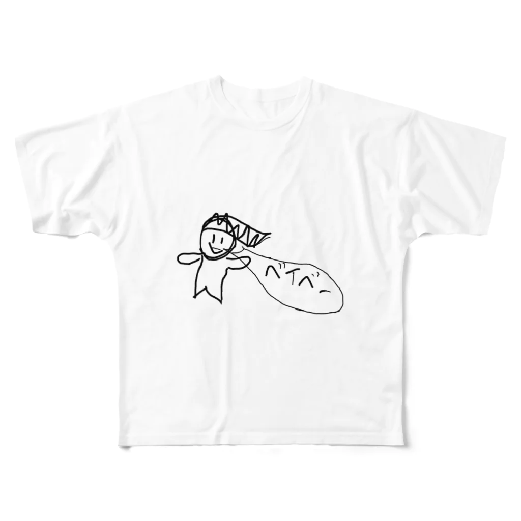 kopanのベイベーくん フルグラフィックTシャツ