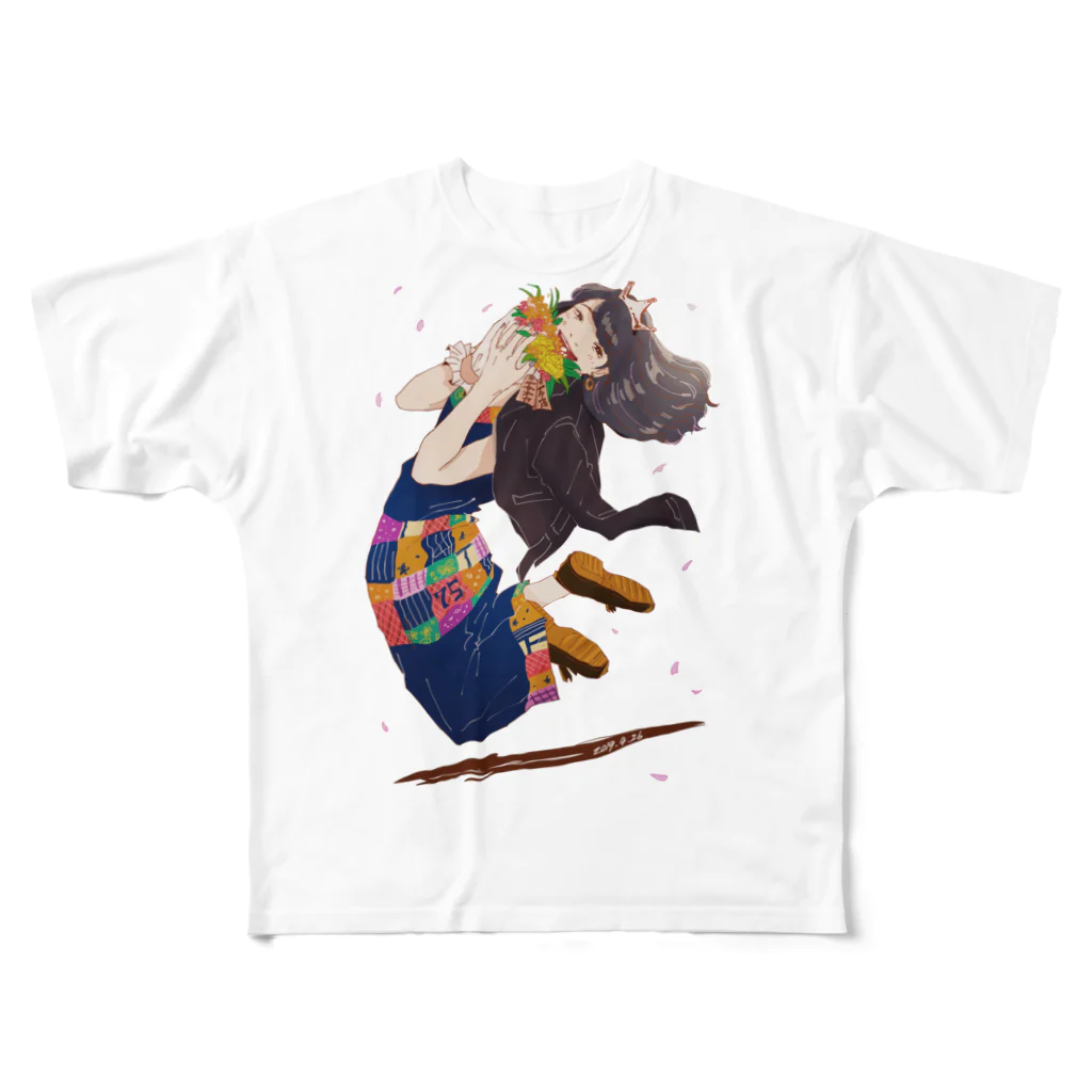 あおいろらじおのHAPPY.SHINGA All-Over Print T-Shirt