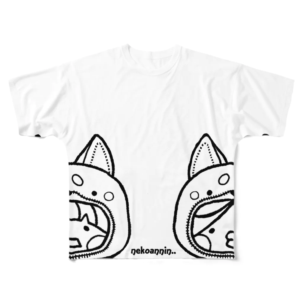 NEKOANNIN'S..SHOPのnekoannin’ｓshop フルグラフィックTシャツ