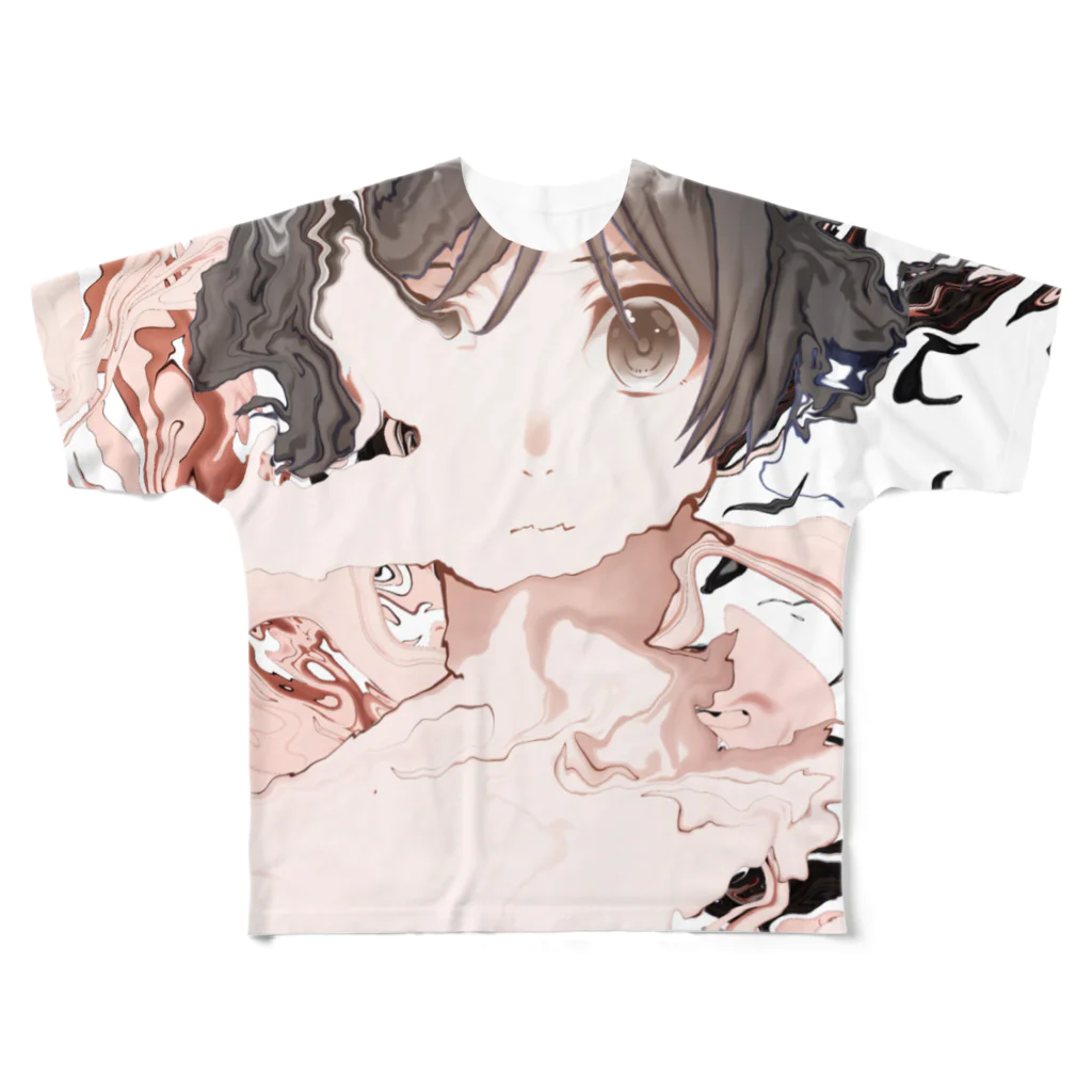 aiso momokaの（＾ν＾） All-Over Print T-Shirt